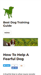 Mobile Screenshot of bestdogtrainingguide.com