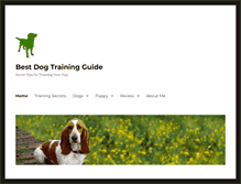 Tablet Screenshot of bestdogtrainingguide.com